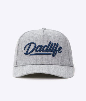 DadLife A-Frame Snapback - Heather Grey