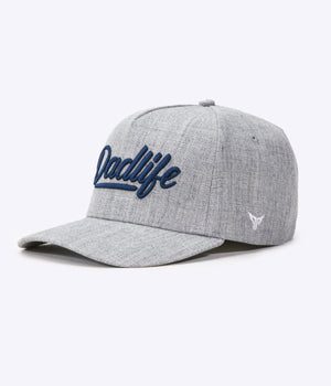 DadLife A-Frame Snapback - Heather Grey