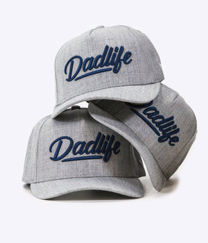 DadLife A-Frame Snapback - Heather Grey