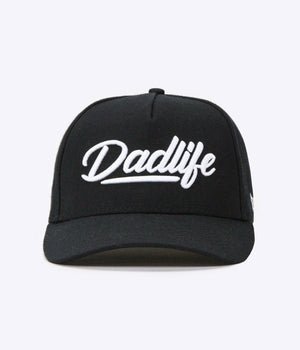 DadLife A-Frame Snapback - Black