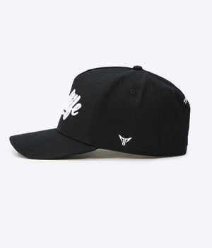 DadLife A-Frame Snapback - Black