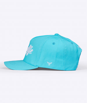 MumLife A-Frame Snapback - Tiffany Blue