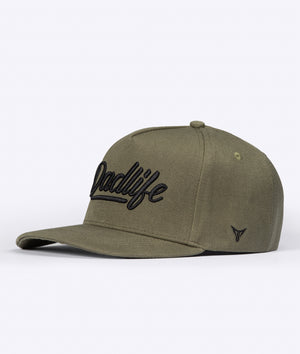 DadLife A-Frame Snapback - Hunter Green