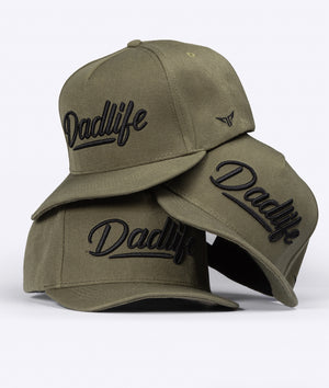 DadLife A-Frame Snapback - Hunter Green